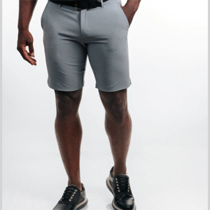 High Quality Men's Casual <b>Chino</b> Shorts 100% Cotton Solid Mid <b>Elastic</b> <b>Waist</b> Band Drawstring Closure Breathable Quick Dry - Product Image 2