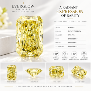 EVERGLOW Certifié IGI 5 carats Jaune Intense Fantaisie Rectangulaire VS1 Cultivé en Laboratoire CVD Perforé au Laser Haute Qualité Coupe Excellente - Product Image 2