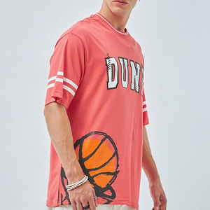 เสื้อยืดคูลๆ ทรงหลวม น้ำหนัก 240 กรัม 280 กรัม แบบไหล่ตก สตรีทแวร์คุณภาพสูงสำหรับผู้ชาย เสื้อยืดโอเวอร์ไซส์ ผ้าถักเนื้อหนา เป็นมิตรกับสิ่งแวดล้อม ระบายอากาศได้ดี - Product Image 2