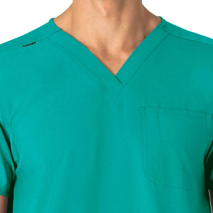 4-Way Stretch Medical <b>Scrub</b> Sets Unisex Spandex Hospital Uniforms V-Neck <b>Nursing</b> <b>Scrubs</b> Custom Logo OEM Wholesale for Men Women - Product Image 3