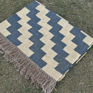 Tapis de salon réversible en jute, tissé à la main, style kilim, pliable, en fibres naturelles, haute qualité, prix de gros - Product Image 1