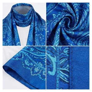 Women's Long <b>Silk</b> <b>Scarf</b> Floral Print Elegant Multi-Functional Fashion Accessory All Seasons - Product Image 5