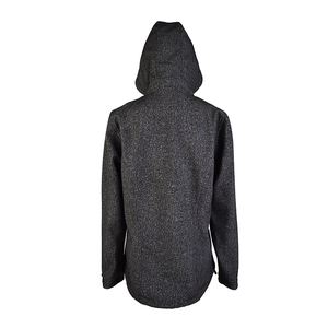 Veste polaire à capuche unie pour homme, coupe-vent, fermeture éclair, vêtement d'extérieur pour l'automne, coupe classique, matière polyester - Product Image 2