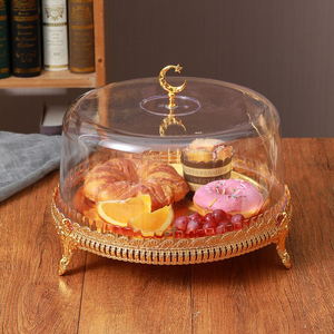 Hot sales prices Golden Brass <b>Cake</b> <b>Stand</b> With Glass <b>Dome</b> Cover Round Dessert Display Handmade Minimalist Metal Platter - Product Image 6