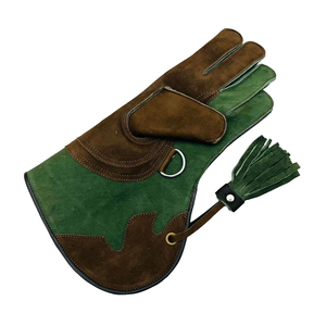 Gants de fauconnerie en cuir de vachette double couche de qualité supérieure pour la manipulation et la chasse des faucons – Vente en gros - Product Image 3