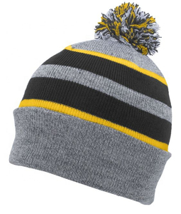 Nuevo Modelo de Gorro de Punto Unisex a Rayas con Pompón, 100% Acrílico, Gorro de Invierno para Adultos, Uso Casual al Aire Libre 2026 - Product Image 4