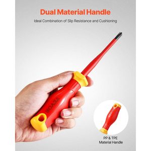 ชุดไขควงไฟฟ้าแบบมืออาชีพ 50 ชิ้น ชุดเครื่องมือช่างไฟฟ้าแบบหุ้มฉนวน 1000V ชุดเครื่องมือไทเทเนียมแม่เหล็ก - Product Image 4