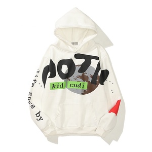 Sweat-shirt à capuche avec poche et logo personnalisé unisexe pour hommes, veste en molleton écologique pour la saison d'automne - Product Image 5