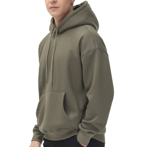 High Quality 100% Cotton Regular Fit Winter Hoodie <b>Thick</b> <b>Fleece</b> Pocket Breathable Quick Dry Custom Men's Hoodies Manufacturers - Product Image 4
