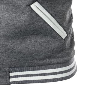 Chaqueta de Béisbol de Moda Masculina 2024, Chaqueta Varsity con Diseño Personalizado al por Mayor, en Colores Sólidos para Primavera - Product Image 5