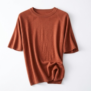 Pull décontracté pour femme, col rond, tricoté sur mesure, pull d'hiver décontracté, marque privée, fabricant en gros - Product Image 4