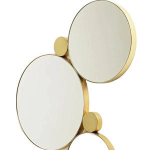 Miroir mural de forme arrondie Art Déco de haute qualité, dernière nouveauté, vente élevée, décoration extérieure, couleur et taille personnalisées, vente en gros - Product Image 1