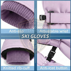 Gants de ski confortables de dernière génération, fabriqués au Pakistan, coupe-vent, gants de ski en promotion. - Product Image 4