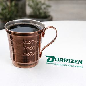 Tazas Elegantes de Cobre Puro Ecológicas de 400 ml, a Prueba de Fugas, Aptas para Lavavajillas, Reutilizables, Hechas a Mano, Personalizables, Beneficios para la Salud de los Adultos - Product Image 2