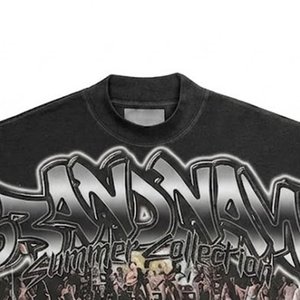 Conjuntos de Camisas y Pantalones Cortos Negros con Logotipo Personalizado para Hombre, Estilo Lavado Ácido, para Ropa Urbana de Verano, Conjuntos Modernos para Actividades al Aire Libre - Product Image 6