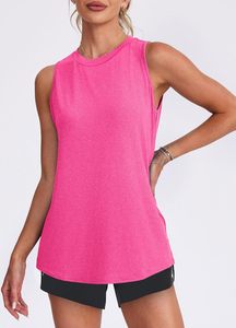 Elegante Camiseta sin Mangas Acanalada para Mujer, de Algodón Suave Elástico, Estilo Casual Ajustado, Moda de Verano, Ropa Urbana al por Mayor - Product Image 3