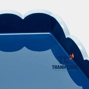 ถาดเสิร์ฟ MDF แบบเชลล์เคลือบแล็กเกอร์ผิวเคลือบแลคเกอร์สำหรับตกแต่งบ้านอย่างมีสไตล์ - Product Image 3