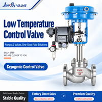Vanne de régulation pneumatique cryogénique en acier inoxydable, vanne à globe basse température PN16 PN25 pour GNL et azote liquide