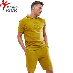 2026 Summer Men's Sport <b>Track</b> Suit Set 2-Piece <b>T</b>-Shirt Shorts Casual Fashion Embroidered Quick Dry Custom Design - Product Image 1