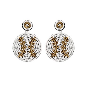 Pendientes colgantes ligeros con diseño de béisbol, pedrería triple y ribete de diamantes de imitación, ideales para el día del partido, para mujeres y niñas - Product Image 2