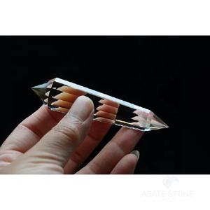 Baguette Vogel Quartz de guérison vitale de haute qualité 99.9% cristal clair poli pour la clarté de l'amour et le flux d'énergie - Product Image 3