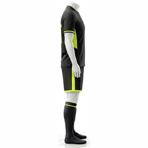 OEM Service Customized Breathable Mens Soccer Uniforms Kit with Moisture-Wicking Quick Dry Features Solid Color Football Jerseys - Product Image 4