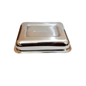 Plateau pour instruments chirurgicaux manuel de 68 pouces avec couvercle, en acier inoxydable de qualité supérieure, certifié CE, pour hôpitaux, cliniques et salles d'opération - Product Image 4