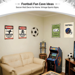 CIFbuy Adesivo Murale in Metallo a Tema Calcio, Regalo per Feste di Compleanno con Servizio di Ritiro - TikTok per Temu - Product Image 6