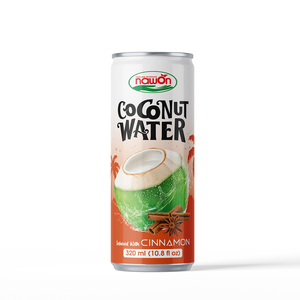 Bebida de Agua de Coco con Canela de Marca Privada, Fabricación por Contrato OEM, Fórmula Personalizada, Lata de 330 ml - Product Image 1