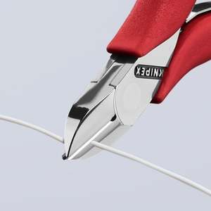 KNIPEX 77 11 115 Alicates de Corte Diagonal para Electrónica de 4.5 Pulgadas, Alicates de Corte Lateral de Precisión para Reparación de Cables Finos - Product Image 2