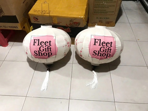 Silk Lanterns Painted Bamboo Silk Lanterns Decorative <b>Lights</b> For Hotel Restaurant Garden Vietnam Silk Lanterns - Product Image 4