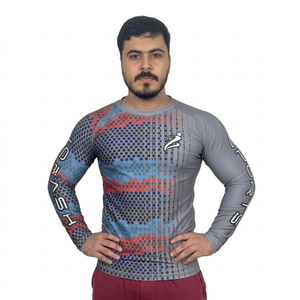 Nueva Camiseta de Protección Solar para Hombre, Camiseta de Surf Transpirable de Compresión de Manga Larga, Ropa de Protección Solar Rush Gurads - Product Image 1