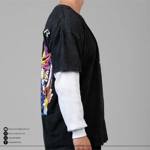 Camiseta Oversize de Algodón 100% con Logotipo Personalizado, Impresión DTG de Alta Calidad, Unisex, Corte Cuadrado, Manga Corta, Estilo Urbano, Hombros Caídos, Real OG - Product Image 4