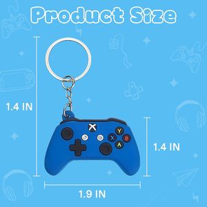 Set di 20 Portachiavi a Forma di Controller per Gamer, Simpatici Portachiavi a Tema Console di Gioco per Feste e Compleanni, Moschettoni Promozionali - Product Image 2
