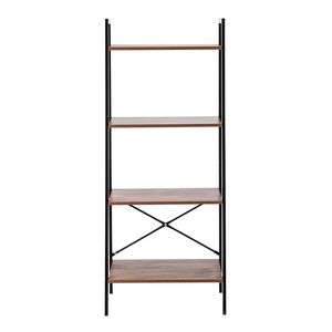 Libreria a Quattro Piani in Acciaio e Legno Fatta a Mano - Design Semplice ed Elegante - Product Image 3