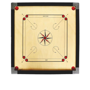 Juego de Carrom con Palo de Impacto, Monedas y Polvo de Pulido, Tamaño Completo, 26 Pulgadas, el Mejor Juego de Madera para Interiores para Todas las Edades - Product Image 5