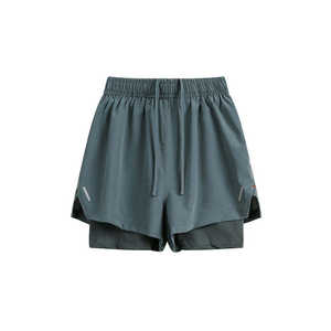 Shorts de sport respirants 2-en-1 pour hommes avec taille élastique, anti-plis et poches intérieures pour la gym et la course - Shorts de sport décontractés - Product Image 5