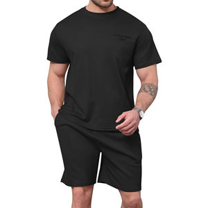 Conjunto de Pantalones Cortos Deportivos de Verano para Hombre, Diseño Personalizado Informal, 2 Piezas, Ropa Deportiva para Correr, Gimnasio, Traje Deportivo, Ropa de Verano - Product Image 1