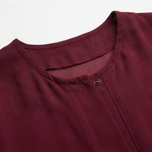 2025 OEM Kimono Outwear Abaya High Stretch Soft Thicker Polyester Fabric Muslim Women V Neck Long Sleeve Party Ramadan Wedding - Product Image 4