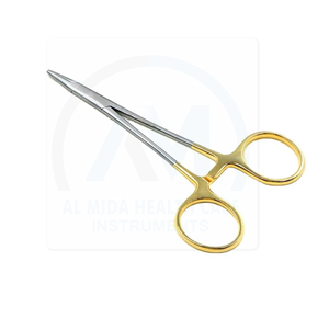 ที่จับเข็มสแตนเลส Al Mida Healthcare ด้ามจับสีทอง คีมจับกระจกตา เครื่องมือผ่าตัดคลาส 1 แบบใช้มือจับ - Product Image 1