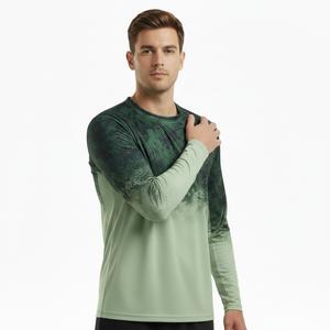 Sudadera de pesca de manga larga con protección solar UPF 50 de alta calidad, impresión por sublimación, secado rápido, impermeable, camiseta de pesca. - Product Image 4