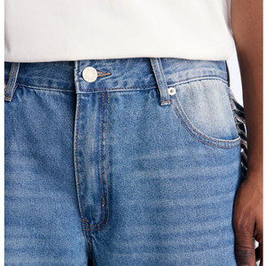 Pantalones Cortos de Mezclilla de Verano de Alta Calidad al por Mayor Personalizados, Jeans para Hombre con Apliques Bordados, Pantalones Cortos Ajustados para Hombre - Product Image 5