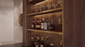 VIQ Custom Built In Wooden <b>Bar</b> Cabinet MDF <b>with</b> Laminate finish main material Wine Cabinet/<b>Storage</b> Luxury Mini <b>Bar</b> - Product Image 4