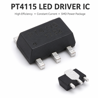 Circuit intégré de pilote LED à courant constant abaisseur PT4115 30V 1.2A avec gradation PWM pour éclairage haute luminosité, composant électronique