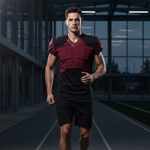 Uniforme de football américain durable, personnalisé avec le nom de l'équipe brodé, double couche, respirant, séchage rapide, pour le jeu - Product Image 5