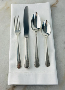 Vintage Silver Metal Tableware <b>Table</b> <b>Top</b> Decoration Use Silver Plated Finishing Kitchen Cutlery Embossed Design <b>mirrored</b>, steel - Product Image 4