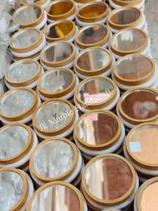 Espejo Compacto con Incrustaciones de Mármol, Tema Religioso, Decoración para el Hogar, Hecho a Mano, Venta al Por Mayor, Mejor Precio Disponible - Product Image 2