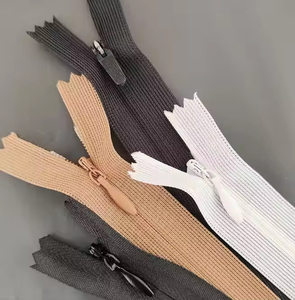 Factory Direct Sale Colorful Wholesale 3# Nylon Invisible Hidden <b>Zipper</b> Apparel <b>Zippers</b> for Dress Garments - Product Image 3