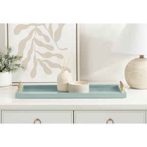 Plateau de centre de table élégant avec accent doré - Product Image 3