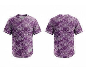 Uniforme de Béisbol Personalizado – Jersey Ligero y de Secado Rápido |   Uniforme de Béisbol para Equipo con Logotipo y Números Personalizados |   Poliéster Transpirable - Product Image 5